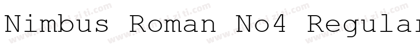 Nimbus Roman No4 Regular字体转换